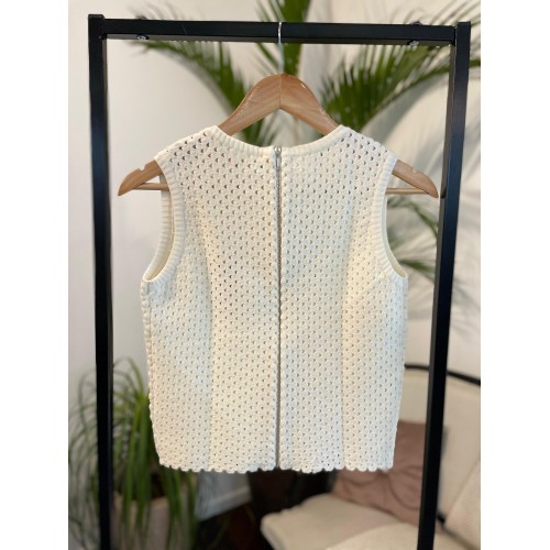 Blusa Guipir  LE4909 OFF WHITE