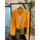 Blazer Tecido Risca Amarelo Led