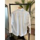 Camisa Tricoline Cava Deslocada Branco