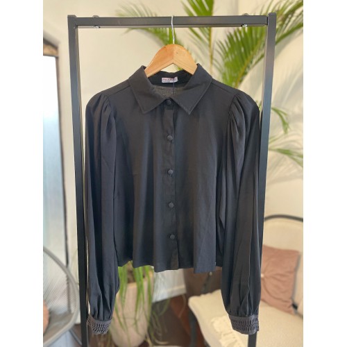 Camisa Manga Ampla Preto