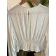 Blusa Tecido Pala Franzida Off White