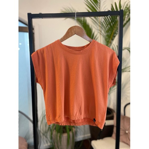 Blusa Malha Texturas Marrom Vip