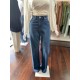 Calça Jeans Wide Leg Escura