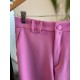 Calça Wide Cintura Alta Rosa